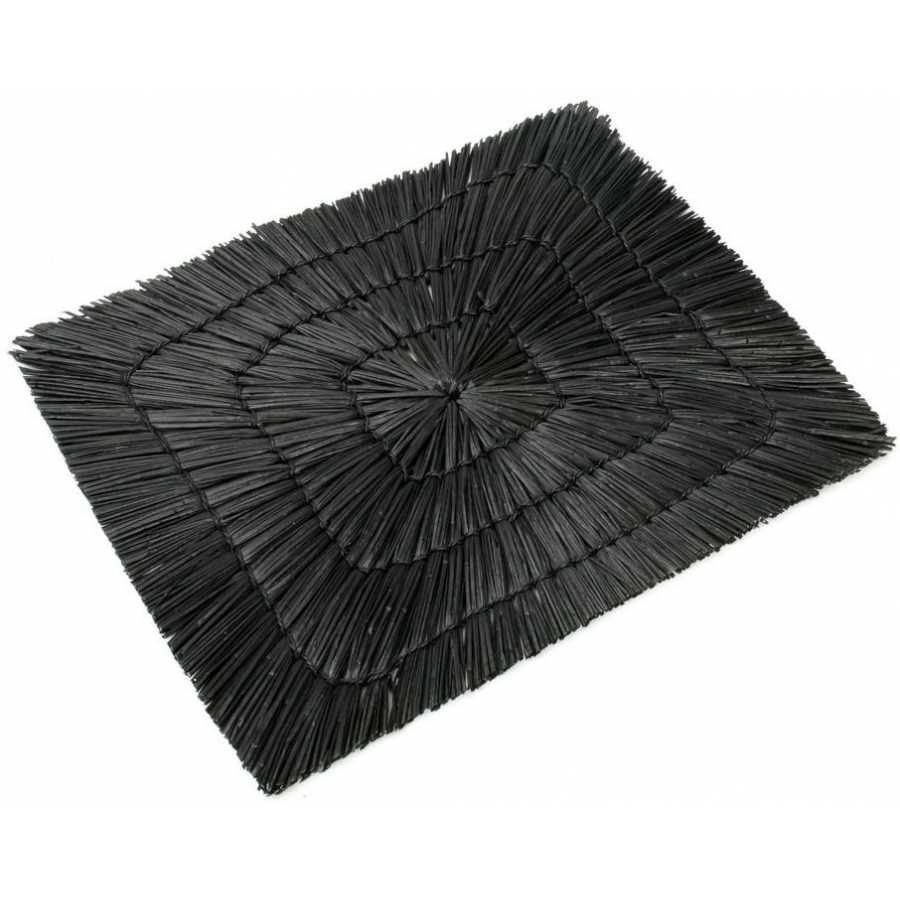 Bazar Bizar Alang Rectangular Placemat - Black