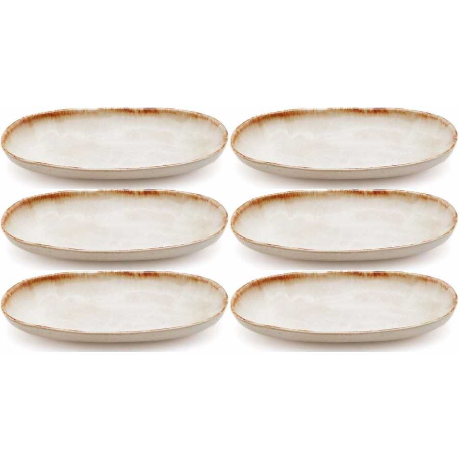 Bazar Bizar Cascais Oval Plates - Set of 6 - Large