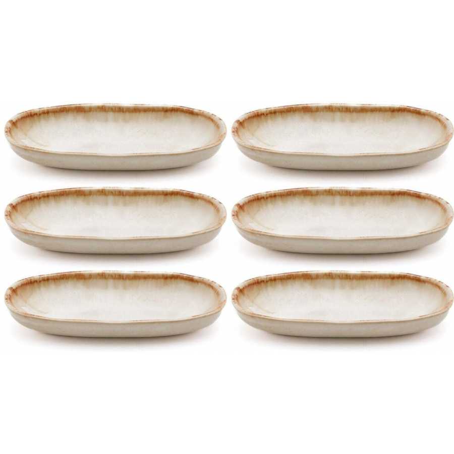 Bazar Bizar Cascais Oval Plates - Set of 6 - Small