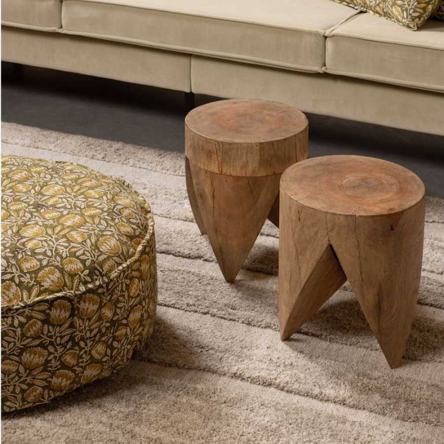 BePureHome Trunk Side Tables - Set of 2