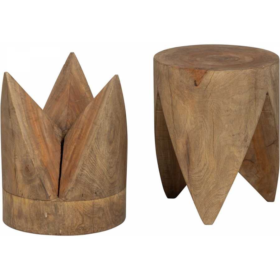 BePureHome Trunk Side Tables - Set of 2