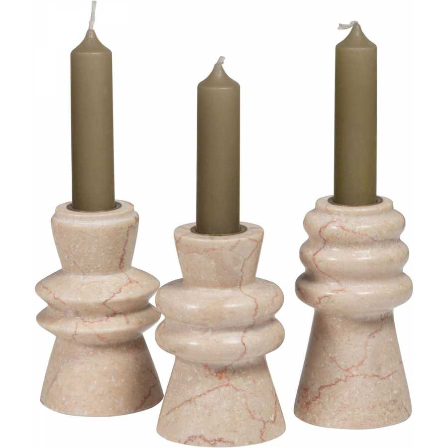 BePureHome Troop Candlesticks - Set of 3