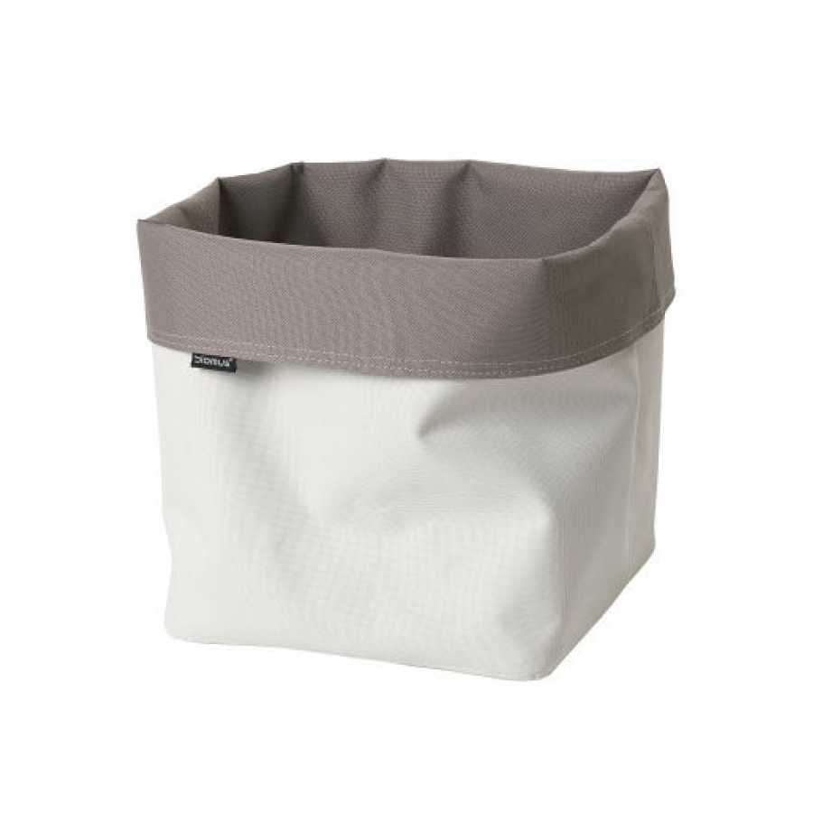 Blomus Ara Reversible Square Storage Basket - Sand & Taupe