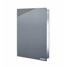 Blomus Velio Magnetic Glass Board Key Cabinet - Vertical - Grey
