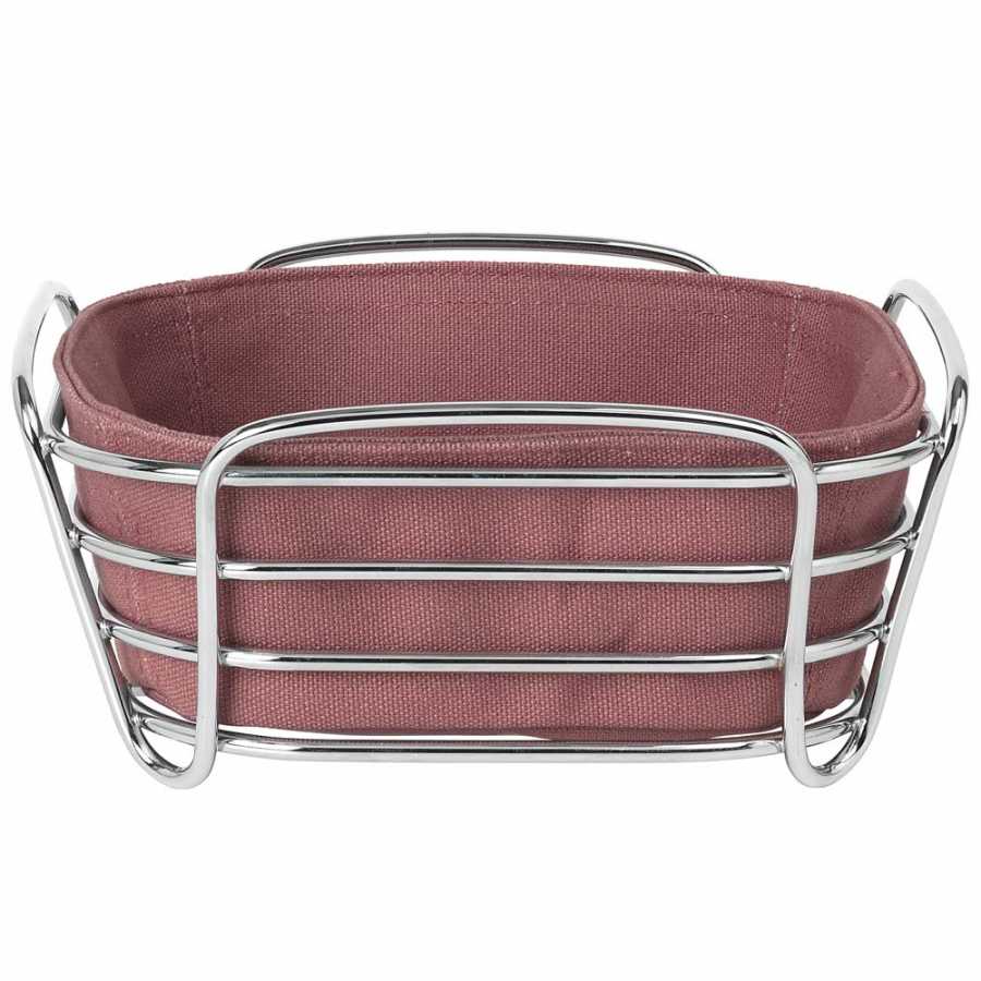 Blomus Delara Square Bread Basket - Withered Rose - Small