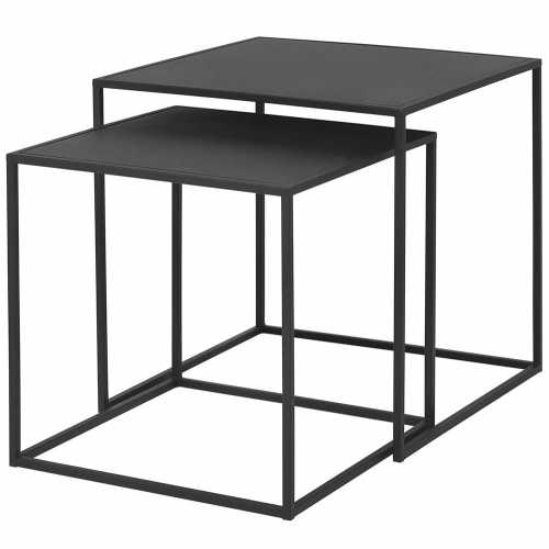Blomus Fera Nest of Side Tables - Set of 2 - Black