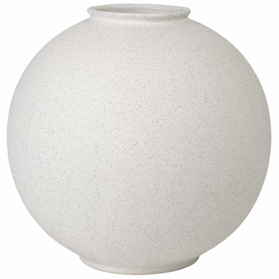 Blomus Rudea Round Vase - Lily White - Medium