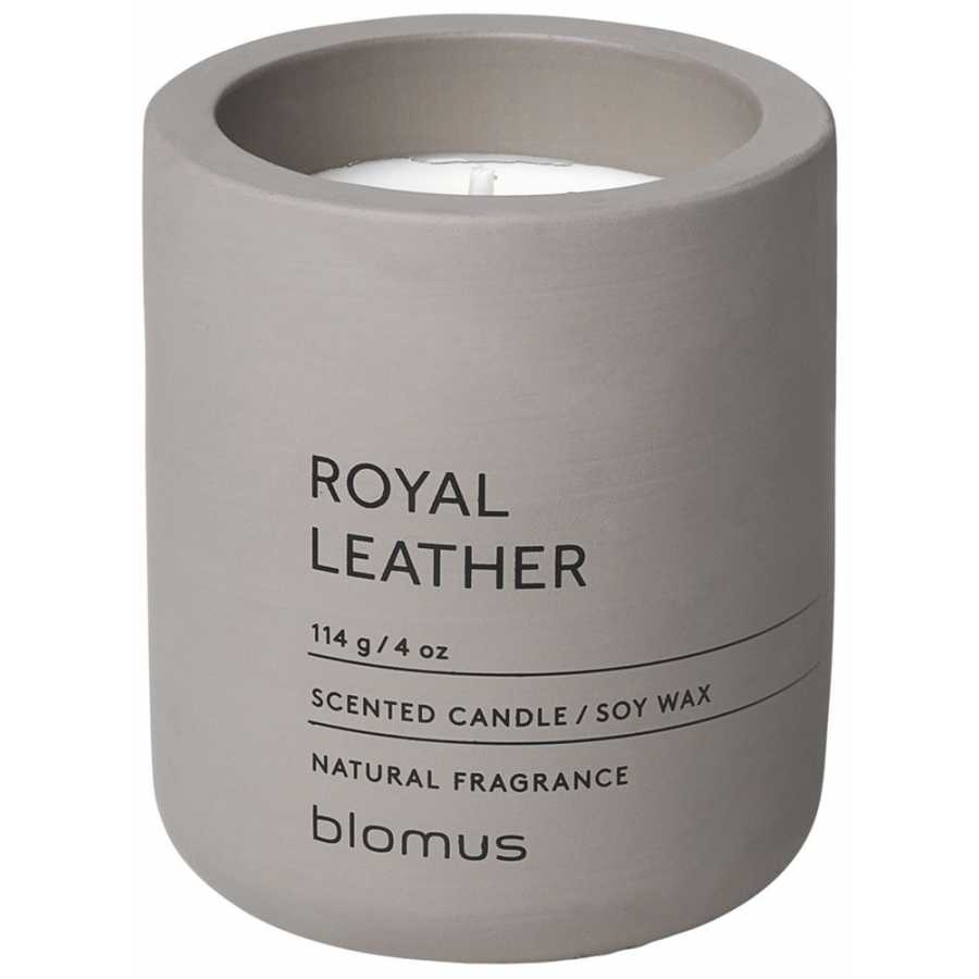 Blomus Fraga Scented Candle - Royal Leather - Medium