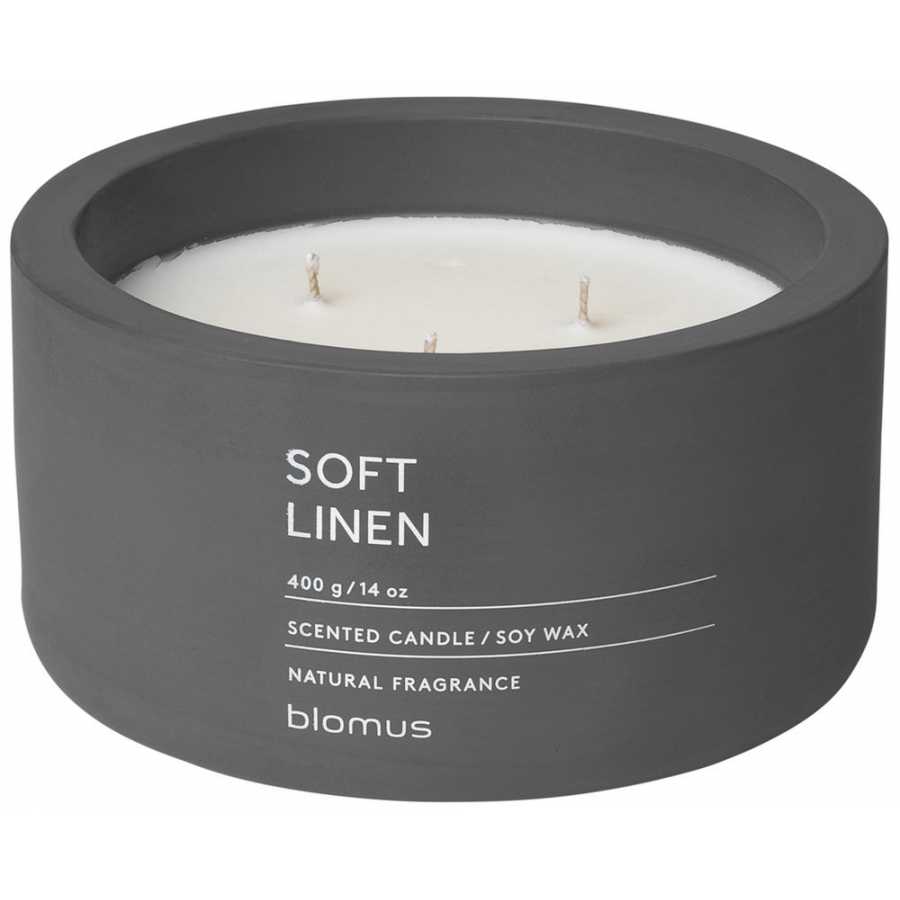 Blomus Fraga 3 Wick Scented Candle - Soft Linen