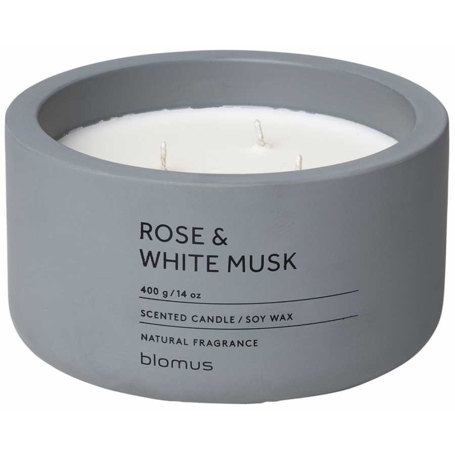 Blomus Fraga 3 Wick Scented Candle - Rose & White Musk