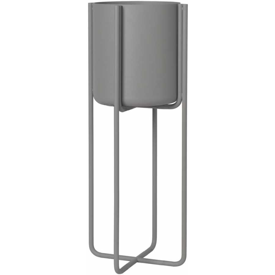 Blomus Kena Tall Plant Stand - Steel Grey - Small