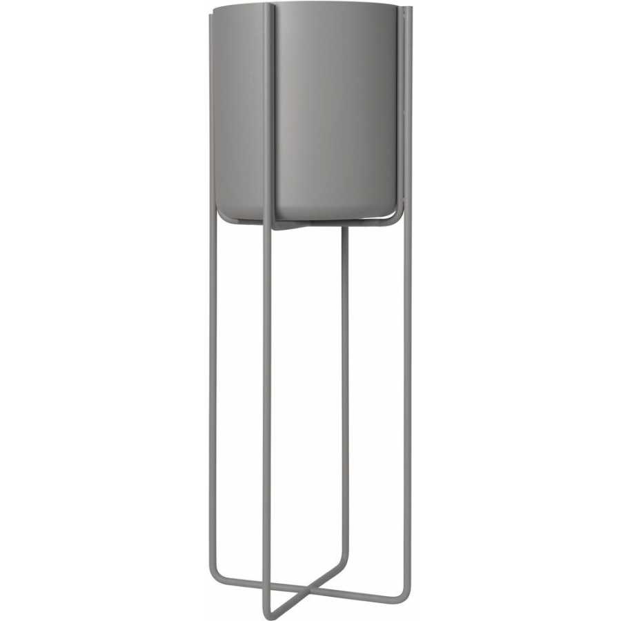 Blomus Kena Tall Plant Stand - Steel Grey - Large