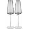 Blomus Belo Flute Champagne Glasses - Set of 2 - Smoke