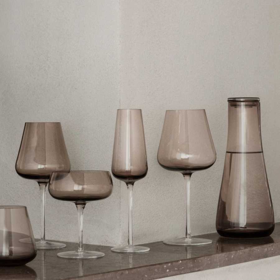 Blomus Belo Flute Champagne Glasses - Set of 2 - Coffee