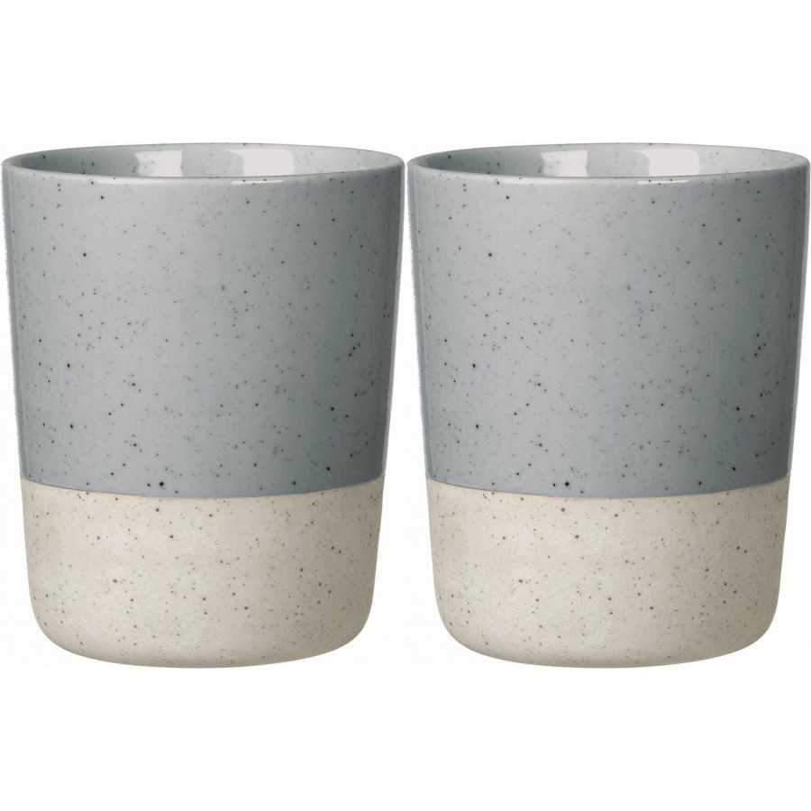 Blomus Sablo Mugs Without Handles - Set of 2 - Stone