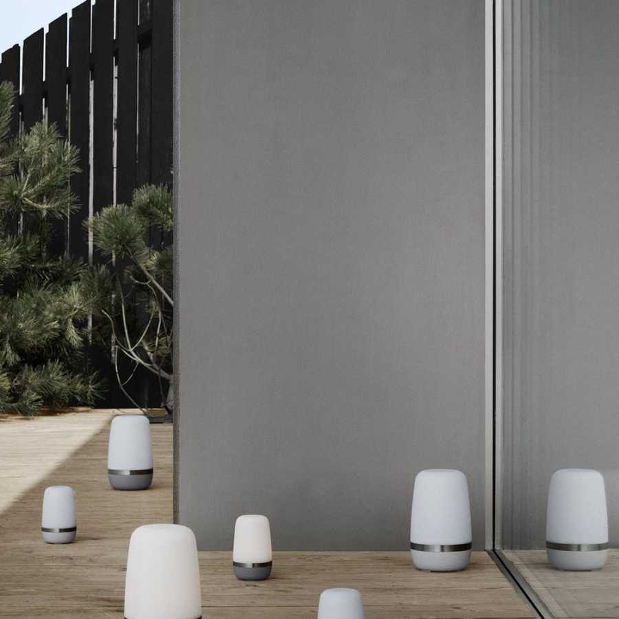 Blomus Spirit XL Outdoor Battery Table Lamp - Platinum Grey