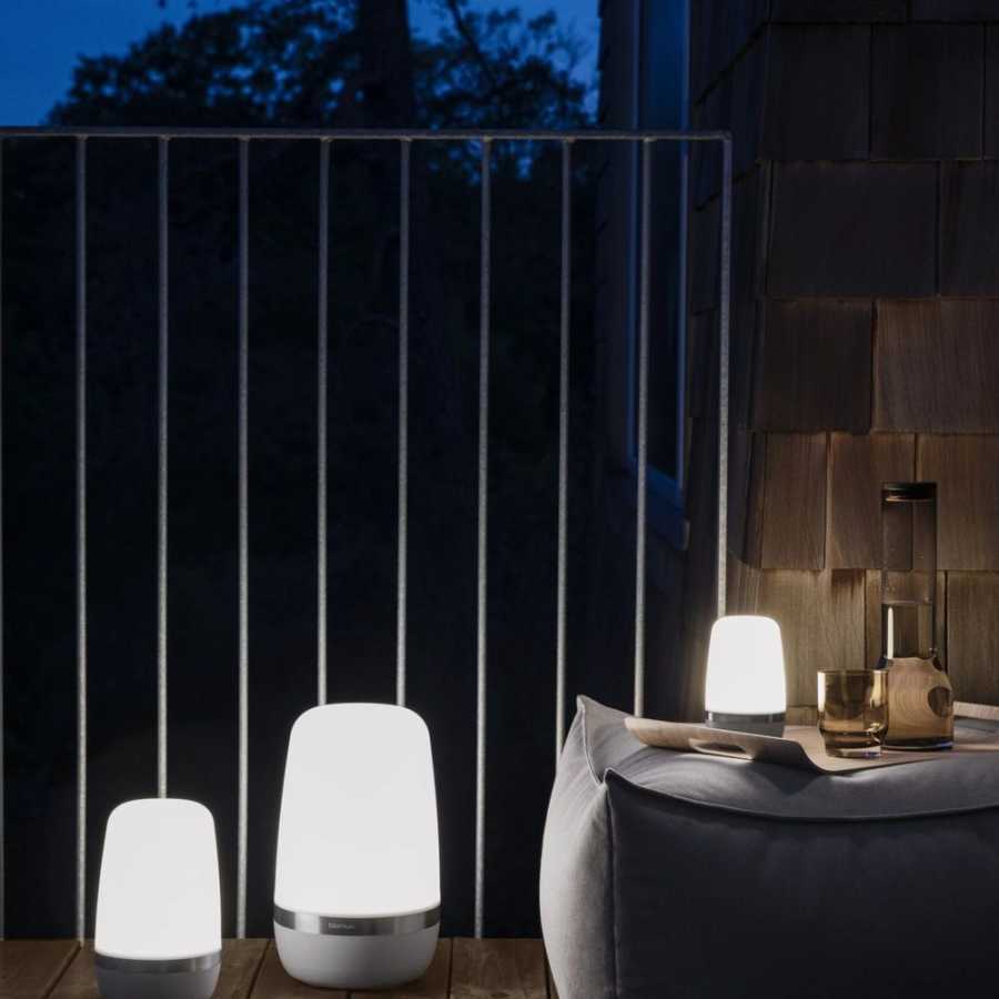 Blomus Spirit XL Outdoor Battery Table Lamp - Platinum Grey