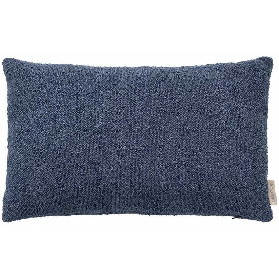 Blomus Boucle Rectangular Cushion Cover - Midnight Blue - Small