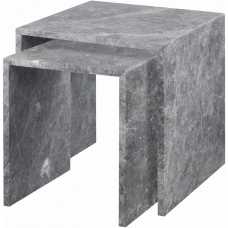 Blomus Varu Nest of Side Tables - Set of 2 - Tundra Grey