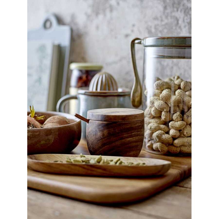 Bloomingville Pixie Glass Storage Jar With Spoon - Large