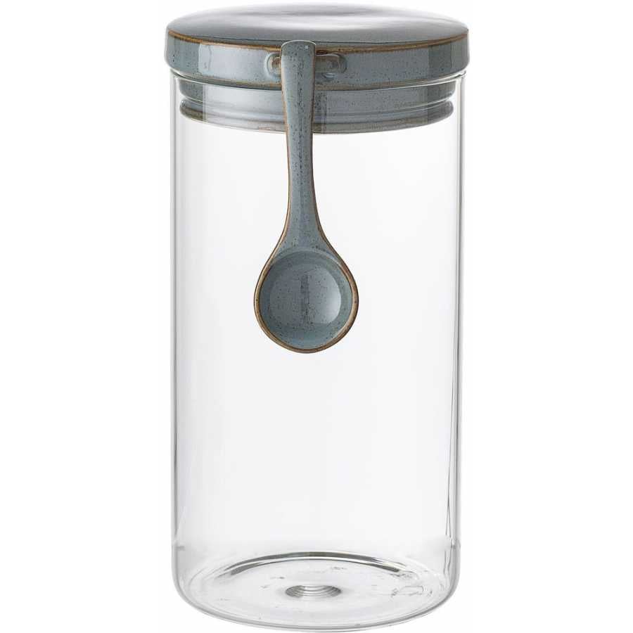 Bloomingville Pixie Glass Storage Jar With Spoon - Large