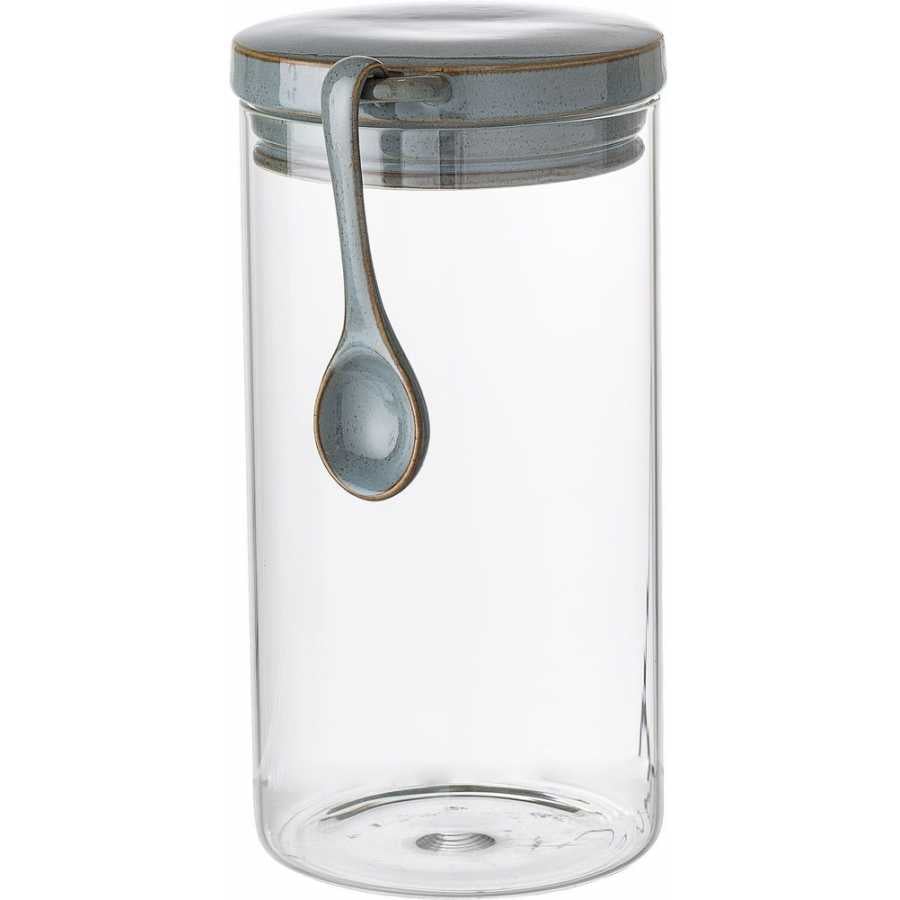 Bloomingville Pixie Glass Storage Jar With Spoon - Large