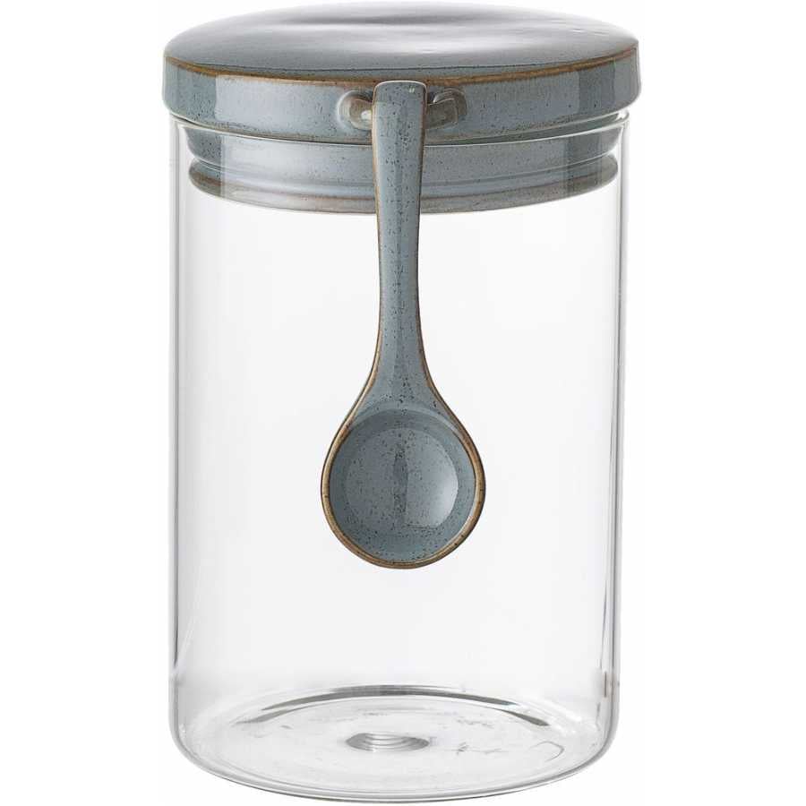 Bloomingville Pixie Glass Storage Jar With Spoon - Small