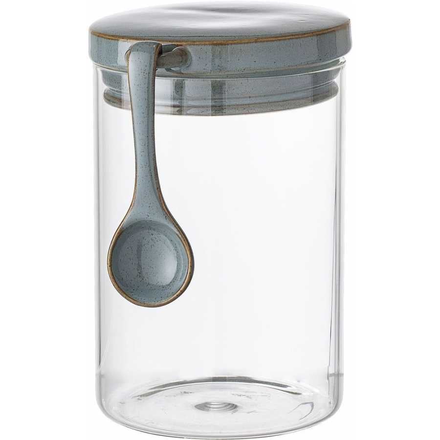 Bloomingville Pixie Glass Storage Jar With Spoon - Small
