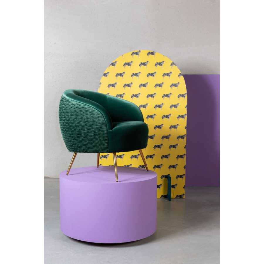Bold Monkey So Curvy Lounge Chair - Dark Green