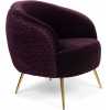 Bold Monkey So Curvy Lounge Chair - Purple