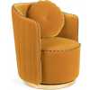 Bold Monkey Sassy Granny Swivel Lounge Chair - Ochre