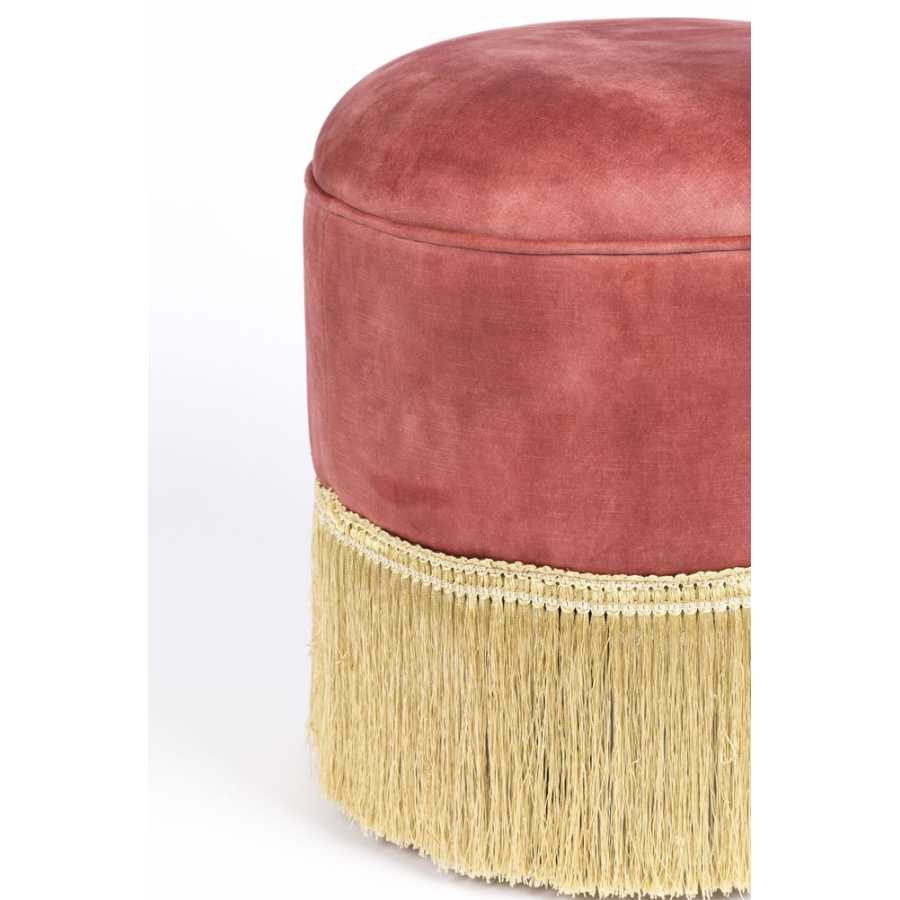Bold Monkey My Lover And Best Friend Ottoman - Old Pink
