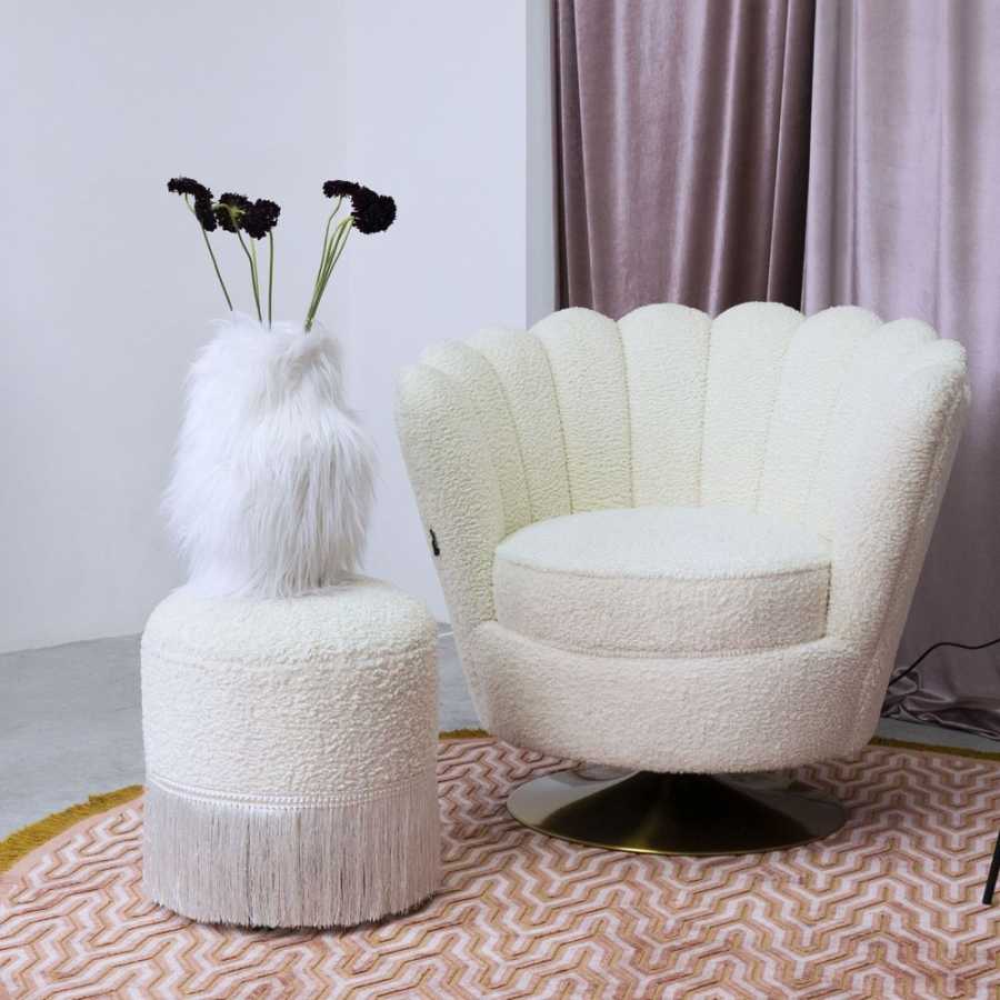 Bold Monkey My Lover And Best Friend Ottoman - Teddy Natural