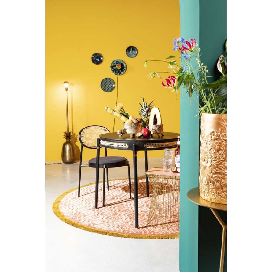 Bold Monkey Dont Stop The Webbing Round Dining Table