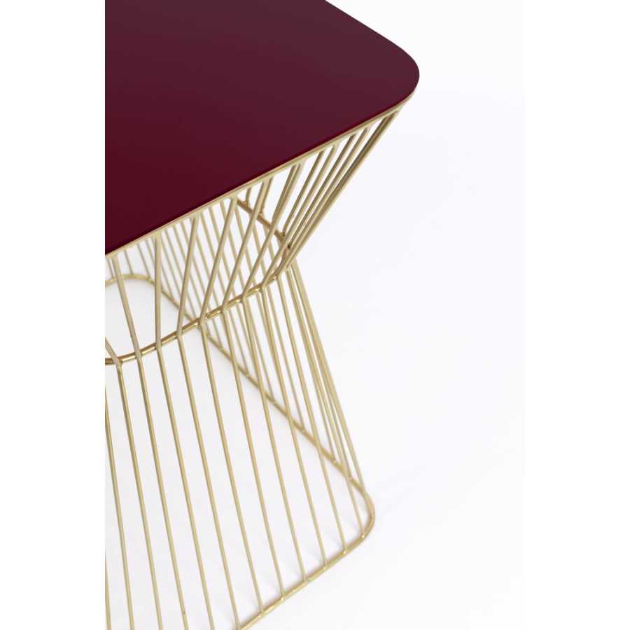 Bold Monkey No Offence Side Table - Wine Red
