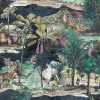 Brand Mckenzie Tropical Daze Animal Islands BMTD001/04B Wallpaper - Midnight Blue