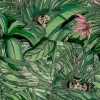 Brand Mckenzie Tropical Daze Monkey Forest BMTD001/09A Wallpaper - Dark Green & Pink