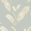 Brand Mckenzie Tropical Daze Pampas Grass  BMTD001/10A Wallpaper - Cornflower Blue