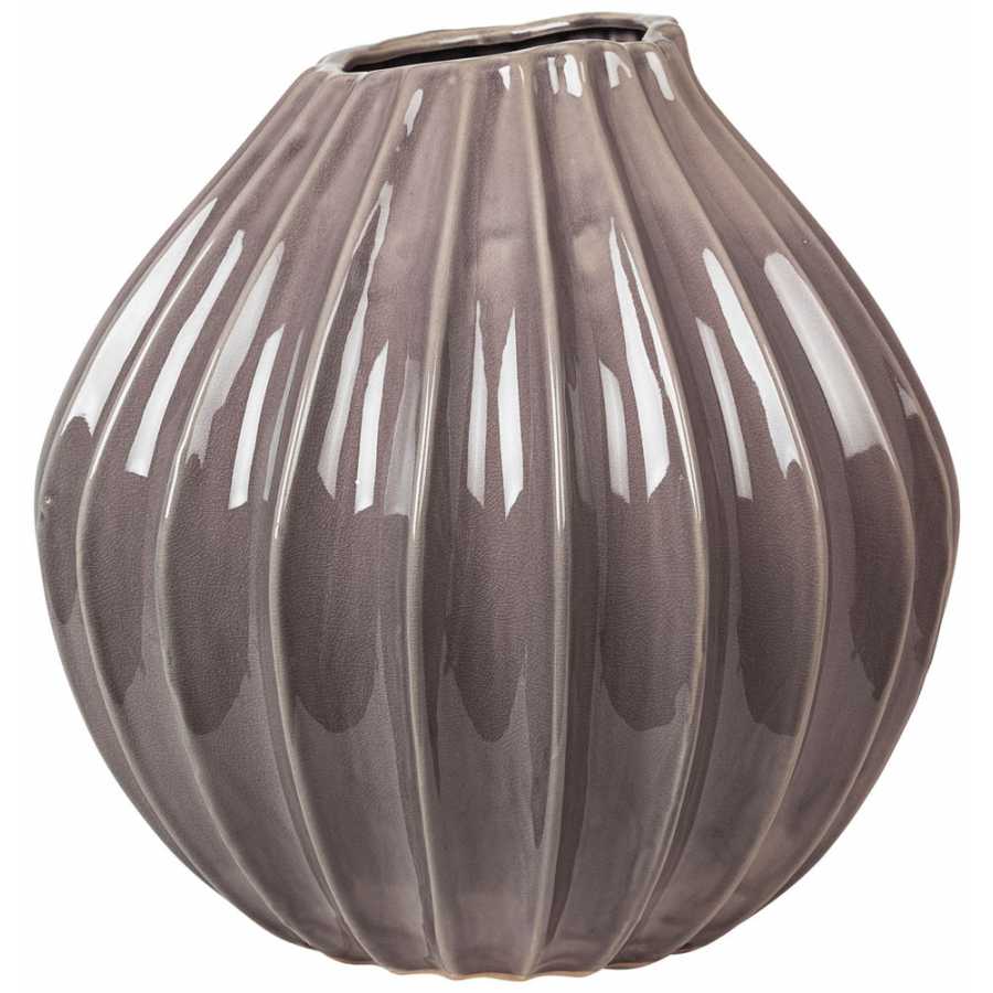Broste Copenhagen Wide Vase - Minimal Grey