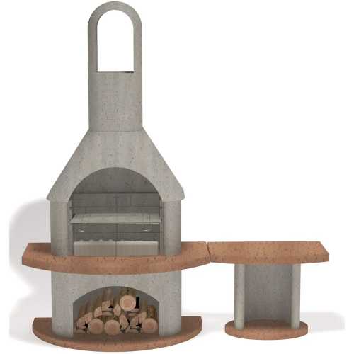 Buschbeck Carmen Masonry Bbq With Side Table