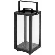 OUTLET Lighthouse Square Hurricane Lantern - Lava Grey