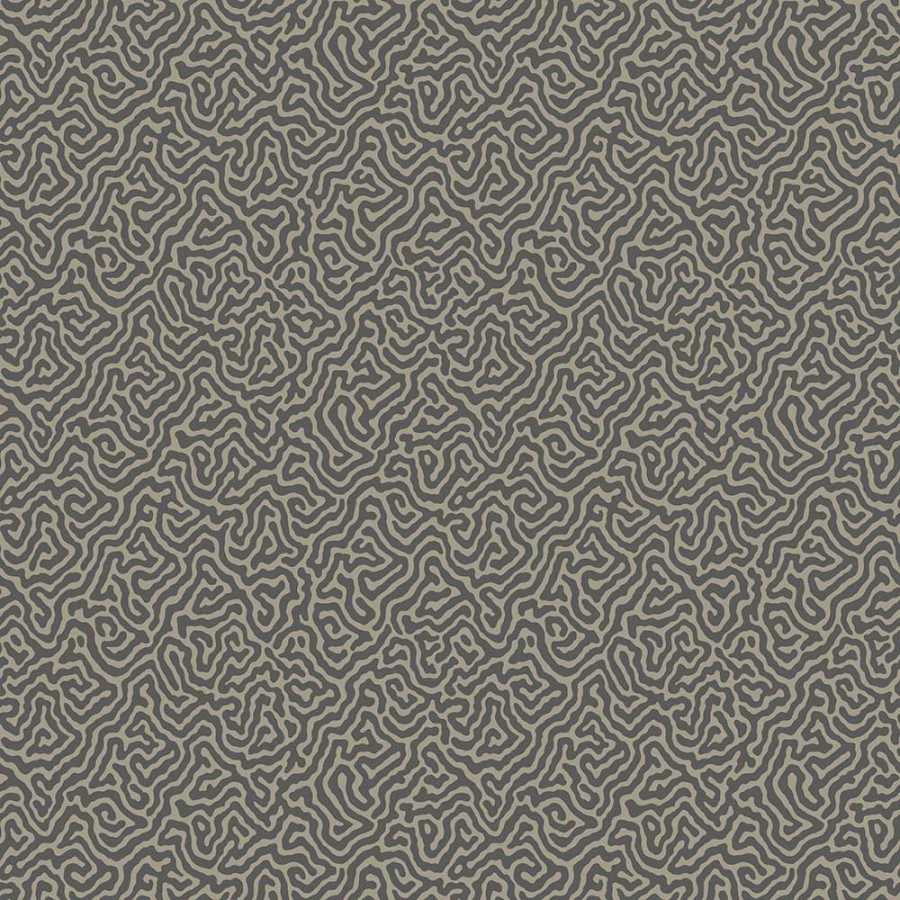 Cole & Son Curio Vermicelli 107/4017 Wallpaper - Dark Grey