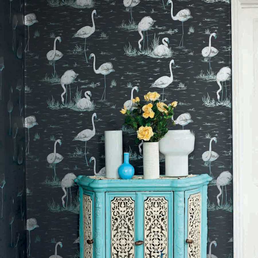 Cole and Son Contemporary Restyled Flamingos 95/8048 Wallpaper