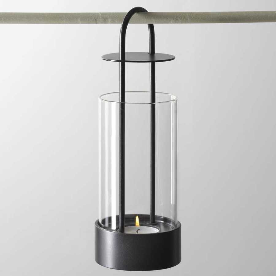 Design House Stockholm Lotus Hurricane Lanterns - Small - Black