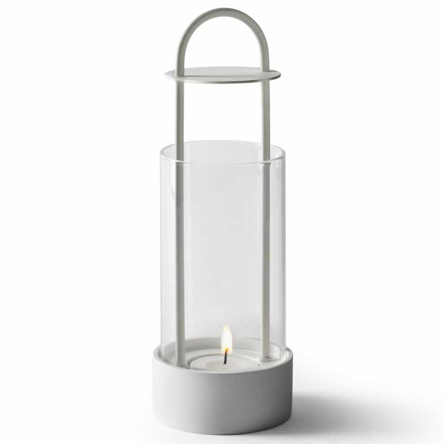 Design House Stockholm Lotus Hurricane Lanterns - Small - White