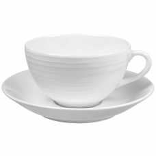 Design House Stockholm Blond Stripe Cups With Saucers - Set of 2