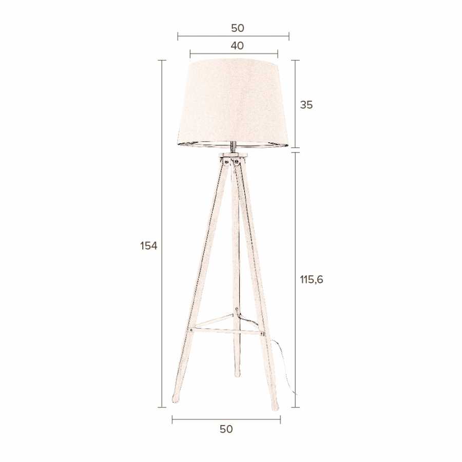 Dutchbone Rif Floor Lamp - Sizes in cm