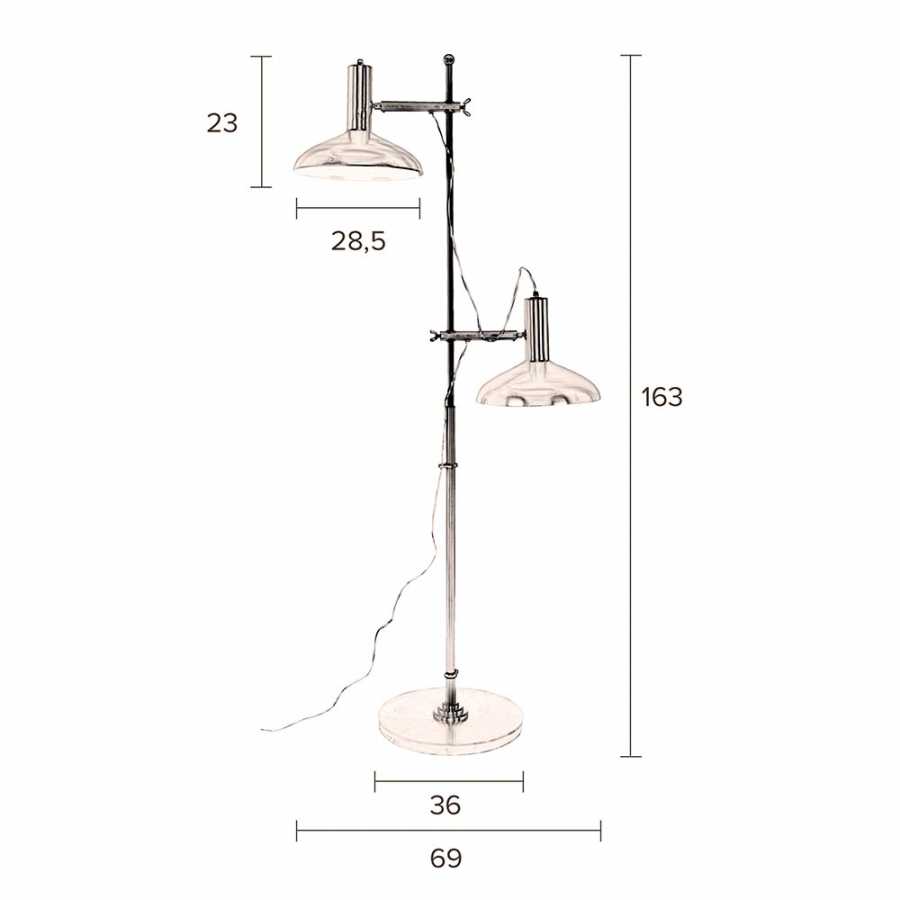 Dutchbone Karish Floor Lamp - Sizes in cm