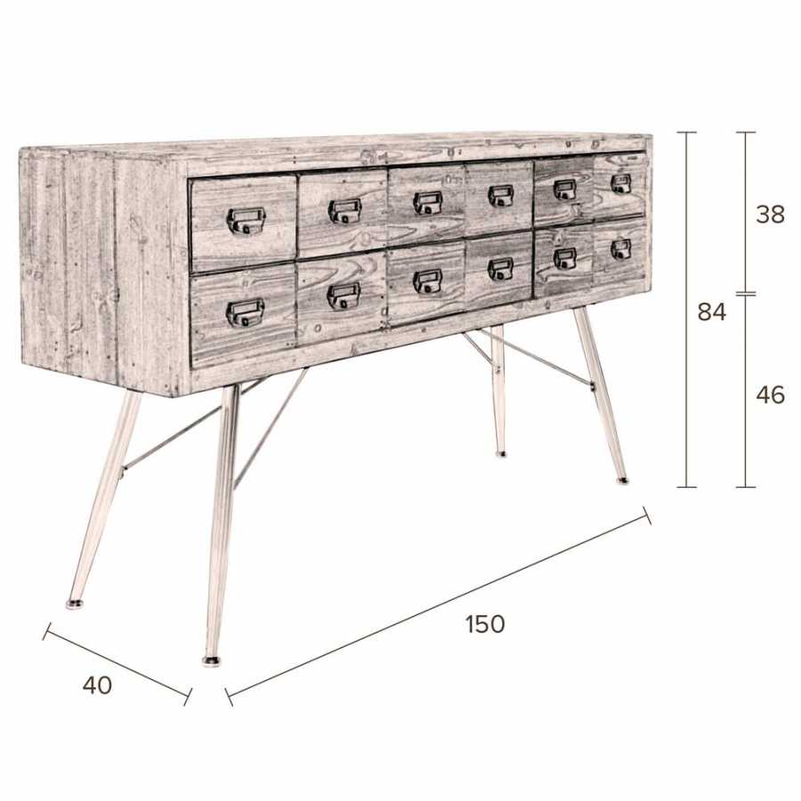 Dutchbone Six Cabinet - Sizes in cm