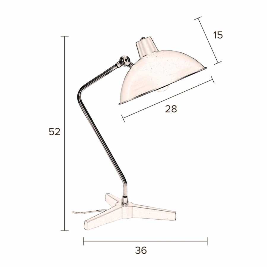 Dutchbone Devi Table Lamp - Sizes in cm